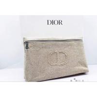 ราคา Christian Dior Trousse Pouch Natural Origin Materials Makeup Bag (24226395749)
