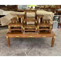 ราคา โต๊ะหมู่บูชาหมู่ 9 หน้า 7 (งานไม้สัก) แกะลาย #โต๊ะหมู่บูชา #โต๊ะหมู่บูชาไม้สัก #โต๊ะหมู่ #โต๊ะหมู่บูชาไม้สักทอง #โต๊ะหมู (25361658051)