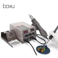 ราคา สถานีบัดกรี + ปืนลมร้อนซ่อมโทรศัพท์มือถือสถานีบัดกรีไฟฟ้ารวมจอแสดงผลดิจิตอลคู่ 2 บัดกรีดีบุก 1BA-602D Baco หัวแร้งไฟฟ้า J78B (42623726960)