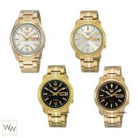 ราคา ของแท้ นาฬิกาข้อมือ ผู้ชาย Seiko Sport 5 Automatic สีทอง สายสแตนเลส พร้อมกล่อง (2186000440)