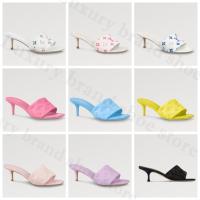 ราคา Louis Vuitton คลาสสิค สุภาพสตรี NEO REVIVAL พร้อมส้น รองเท้าแตะ ของแท้ (29363789054)