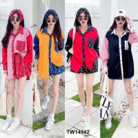 ราคา ชุดเซท เสื้อเชิ้ตแขนยาว กางเกงขาสั้น เสื้อผ้าแฟชั่น ชุดแนวสปอร์ต ชุดเที่ยวทะเล ชุดไปทะเล (6894252725)