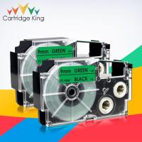 ราคา 2PK for Casio XR-9GN 9mm Label Tape Black on Green Label Maker for Casio KL-60 KL-120 KL-300 CW-L300 KL-430 KL-C500 Type (16449137595)