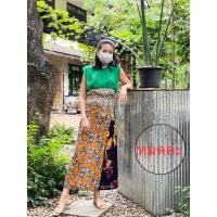 ราคา กางเกง wrap pants ผ้าพริ้วลายดอก (8664217176)