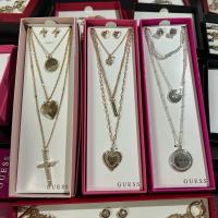 ราคา ‼️พร้อมส่ง‼️ Guess แท้100% งานกล่อง สร้อย3เลเยอร์+ต่างหู (24817152691)
