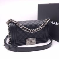 ราคา ❤️New Chanel Boy8" caviar Black rhw (13540386318)