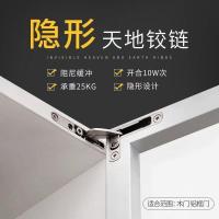 ราคา ประตูกระจกกรอบอลูมิเนียมสไตล์มินิมอล Heavy-Duty Heavy-Earth บานพับซ่อนกันกระแทก Hy (29240027836)