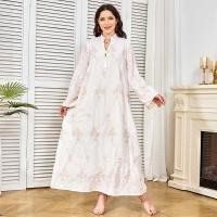 ราคา ชุดมุสลิม ฤดูใบไม้ผลิฤดูร้อนของผู้หญิงสวมใส่กระโปรงยาวแขนยาวปักชุดมุสลิม (41171516000)