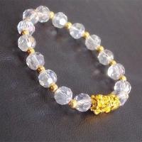 ราคา 8มิลลิเมตรเวียดนามทรายทองชุบทองปี่เซียะสร้อยข้อมือชุบทองเครื่องประดับเหลี่ยมเพชรพลอยสร้อยข้อมือคริสตัลสีขาว09.22 (44072606013)