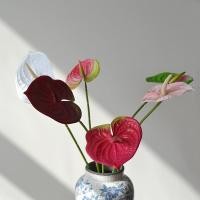 ราคา 3ง ดอกไม้ประดิษฐ์ 3ง ปาล์มสีแดงเจ้าแม่กวนอิมโลตัสสีขาวปาล์มสีเขียวปาล์มสีชมพูปาล์มการจัดดอกไม้ตกแต่งงานแต่งงานเครื่องประดับบ้าน (29601343564)