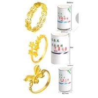 ราคา หลอดพิมพ์แหวนเงินสีทองพร้อมดอกไม้ดาวผีเสื้อ มากมาย (42162376937)