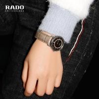 ราคา Rado Radar Watch สายหนังแท้ เพชรสวิส สำหรับสุภาพสตรี (41718089918)