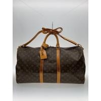 ราคา LOUIS Vuitton Boston bag Keepall 55_Monogram Canvas_BRW pvc Brown Direct from Japan Secondhand (42715305101)