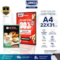 ราคา กล่องไฟบางพิเศษ ก4 - ลูมอส 1.0 | กรอบ LED โฆษณาแบบพกพา Slim Signage Digital LED (43421541298)