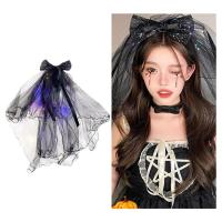 ราคา Crazy Light up Veil สําหรับเจ้าสาวอาบน้ําเจ้าสาวงานแต่งงาน Headdress อุปกรณ์เสริมผ้าคลุมหน้าเจ้าสาวพร้อม Tulle ผีเสื้อ (40770567331)