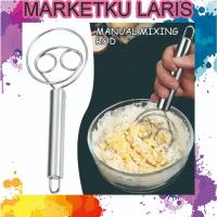 ราคา MKL Bread & Egg Flour Dough Mixer - Manual Hand Mixer Whisk R1393 (40071472346)