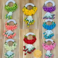 ราคา พวงมาลัย พวงมาลัยข้อพระกร 16 นิ้ว มาลัย ประดิษฐ์ (10908709577)