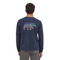 ราคา คลังสินค้าพร้อม Patagonia Bison พิมพ์กลางแจ้งเสื้อยืดแขนยาวรอบคอหลวมเสื้อ Bottoming ผู้ชายผู้หญิงฤดูใบไม้ร่วง W (26622578703)