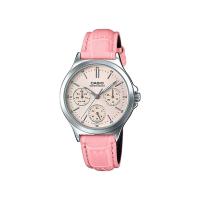 ราคา Casio Standard นาฬิกาข้อมือผู้หญิง สายหนัง สีชมพู รุ่น LTP-V300L,LTP-V300L-4A,LTP-V300L-4AUDF (108874949)