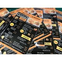 ราคา เมนูเคลือบใส ขนาด A4 ออกแบบฟรีงานสวยคมชัด (15513994814)