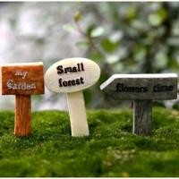 ราคา ป้ายปักสวน โมเดลแต่งสวนจิ๋ว สวนถาด ขนาดเล็ก (24761903961)