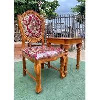 ราคา เก้าอี้หลุยส์ไม้สักหลังผีเสื้อ เก้าอี้หลุยส์ไม้สักโต๊ะเคียงไม้สัก (25507725490)