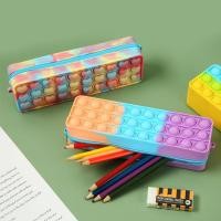 ราคา Rod Pioneer สีซิลิโคนกล่องดินสอนักเรียน Decompression Bubble Music กล่องเครื่องเขียนมัลติฟังก์ชั่น 10.17 T10 (44474795140)