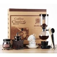 ราคา เครื่องทำกาแฟสูญญากาศ Coffee pot Syphon เครื่องชงกาแฟ Retro พร้อมเซตยกกล่อง**พร้อมส่ง (26369881576)