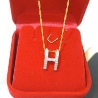 ราคา สร้อยคอพร้อมจี้H ทองคำแท้ (28222917823)