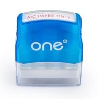 ราคา ONE ตรายางหมึกในตัว A/C PAYEE ONLY ขนาด 4x1.20 ซม. สีแดง (42069724929)