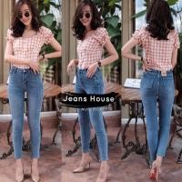 ราคา Jeans House กางเกงยีนส์ขายาว RG6193 ทรงเดฟ (5814047577)