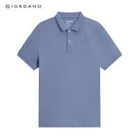 ราคา GIORDANO เสื้อโปโลผู้ชาย ปักสิงโต Men's 3D Lion Polo 01012222 (21989153794)