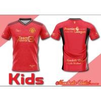 ราคา (ไซส์เด็ก)เสื้อพิมพ์ลาย ยอดฮิต ลาย แมนยู สีแดงทอง สามารถเลือกเบอร์ได้ ต้องทักแชทมาบอกร้านค้าด้วยนะค้ะ MANU 2023-2024 (22050290128)