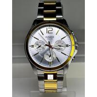 ราคา นาฬิกาข้อมือผู้ชาย Casio รุ่น MTP-1374SG-7AVDF ตัวเรือนและสายนาฬิกาแบบสองกษัตริย์ หน้าปัดสีเงิน เรียบหรู ภูมิฐาน (21794008371)