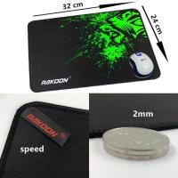 ราคา Mall Gaming Mouse Pad Desk Mat Speed Surface 24 x 32 cm LS Rakoon Black (42221504278)