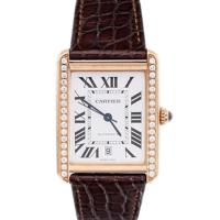 ราคา Cartiers Tank Series Diamond Automatic Mechanical Watch Men W5200026 (41919054047)