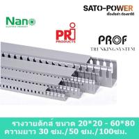 ราคา รางวายดัก NANO WD4040NANO 40x40 ยาว30ซม. 50ซม. 99ซม. รางเก็บสายไฟ สีเทา รางเก็บสายไฟแบบทึบ (17162583914)