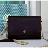 ราคา Tory Burch Emerson Saffiano Chain Wallet Crossbody Purs Bag  (43318762371)