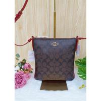 ราคา Coach สะพาย ลายซี สายแดง ใหม่พร้อมส่ง (23387625132)