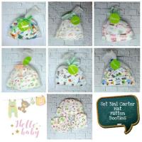 ราคา 3 in 1 ทารกแรกเกิดชุดหมวกถุงมือถุงเท้าเด็ก 0-3 เดือน Love Carter หมวก Mitten ถุงเท้า (3586071991)