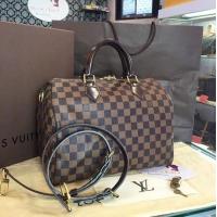 ราคา กระเป๋าหลุยส์ Louis Vuitton LV Speedy 30 Damier Ban ปี13 รุ่นมีสาย สภาพสวยมาก (1014150740)