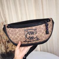 ราคา Rivington Belt Bag 7576 พิมพ์คลาสสิก ผู้ชาย กระเป๋าสะพาย Coac h กระเป๋าคาดเอว แฟชั่น กราฟฟิตี้ หนังแท้ (25016705984)