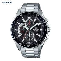 ราคา Casio Edifice Chronograph นาฬิกาข้อมือผู้ชาย สีดำ สายแสตนเลส รุ่น EFV-550D (2064516110)