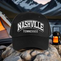 ราคา หมวกกอล์ฟปรับขนาดได้ สีดำปักโลโก้ขาวจากแนชวิลล์ รัฐเทนเนสซี ผลิตจากผ้าฝ้ายโพลีเอสเตอร์ เหมาะสำหรับกิจกรรมกลางแจ้ง วิ่ง และสวมใส่ในชีวิตประจำวัน สวมใส่สบาย (42067996692)