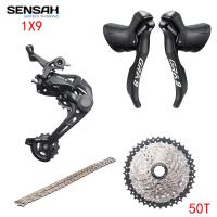ราคา SENSAH GRA 1x9 Speed, 9s Road Groupset, R/L Shifter + ตีนผีหลัง, กรวด-bikes Cyclo-Cross (43266711054)