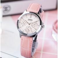 ราคา นาฬิกา CASIO แท้ รุ่น LTP-V300L นาฬิกาผู้หญิง สายหนัง หน้าปัด 3วง ของแท้ 100% รับประกันสินค้า 1 ปีเต็ม (3821060254)