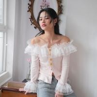 ราคา Luca Jolene top - เสื้อปาดไหล่ผ้ายืดคอตต้อน สีชมพูอ่อน (27816081263)