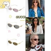 ราคา ของแท้ แว่นกันแดดกรอบโลหะสำหรับผู้หญิง 【Gucci】 (41712788674)