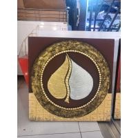 ราคา ภาพเพ๊นท์60cm*60cm ลายใบโพธิ์ตั้งครึ่งเงินทองพื้นสีโอ็ก (40575123039)