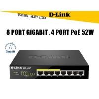 ราคา D-LINK (DGS-1008P) Gigabit Switching Hub 8 Port (4-Port PoE) (6") (4018028582)